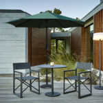9 Ft Green Patio Umbrella with Base Included